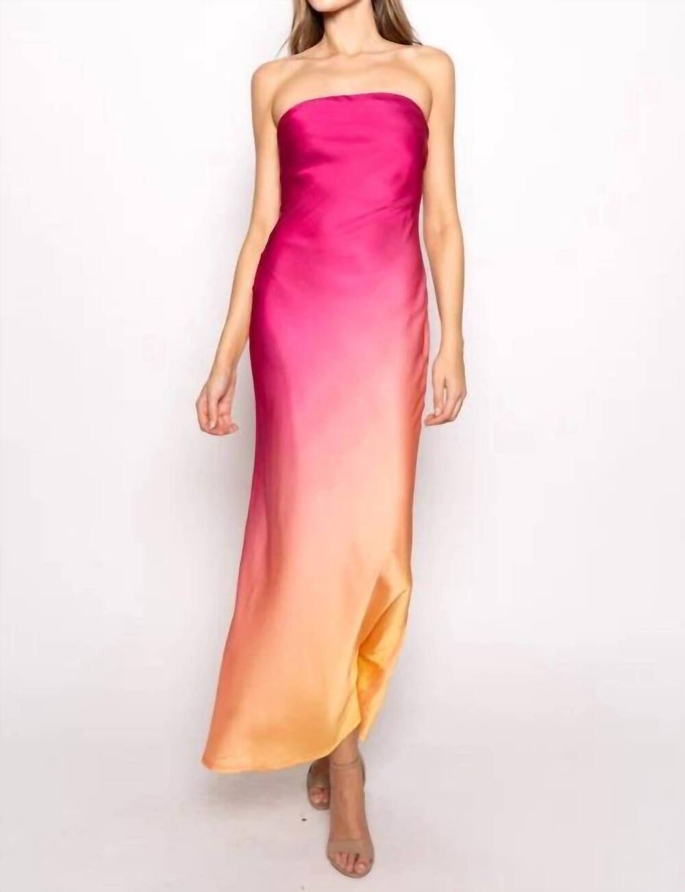 NEW FORE COLLECTION sunrise maxi dress in pink